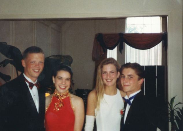 Gus and David with Prom dates in 1996, 774 Marble Canyon, Irving, TX