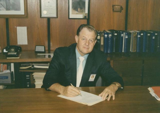 George A. Baker, Director Sales & Marketing, ITT Telecommunications, see Dad's autobiography "August One, All I Said Was.."  point to The File Cabinet & click The Top Drawer.