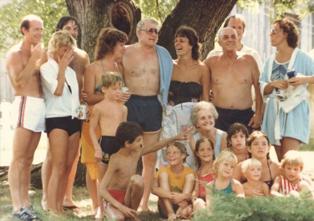 Family Reunion 1983, Under the Ole Oak Tree......Dad keeps it rolling....