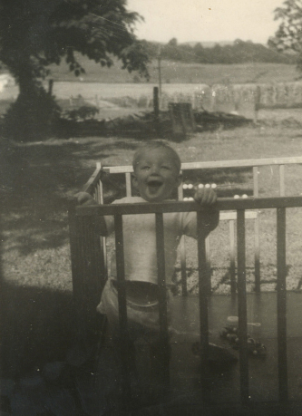 George August Baker, II in 1949, Lithia, VA Farm