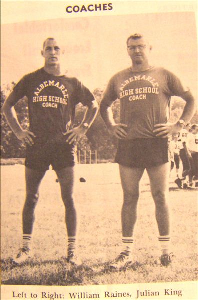 Coaches William Raines and Julian KIng, AHS '64-'65