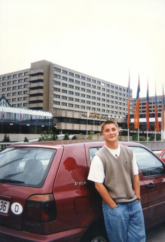 George August Baker, III "August" at Frankfort Flughafen, Germany 1997